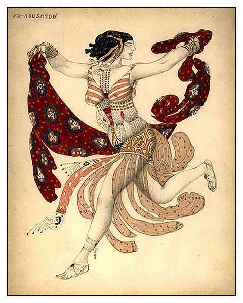 Leon Bakst Costume of Cleopatra for Ida Rubinstain